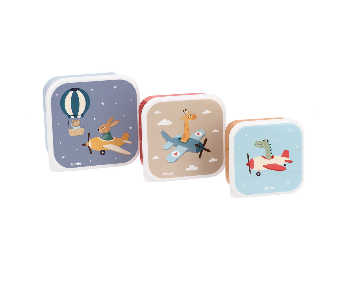Conjunto de 3 Lancheiras Planes - imagem 1