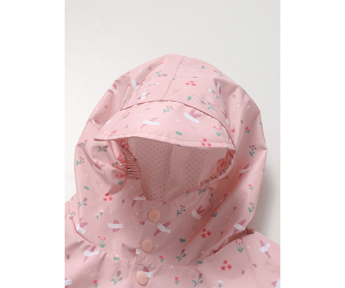 Capa de Chuva Infantil Blossom Birds - Tamanho 4 anos - imagem 3