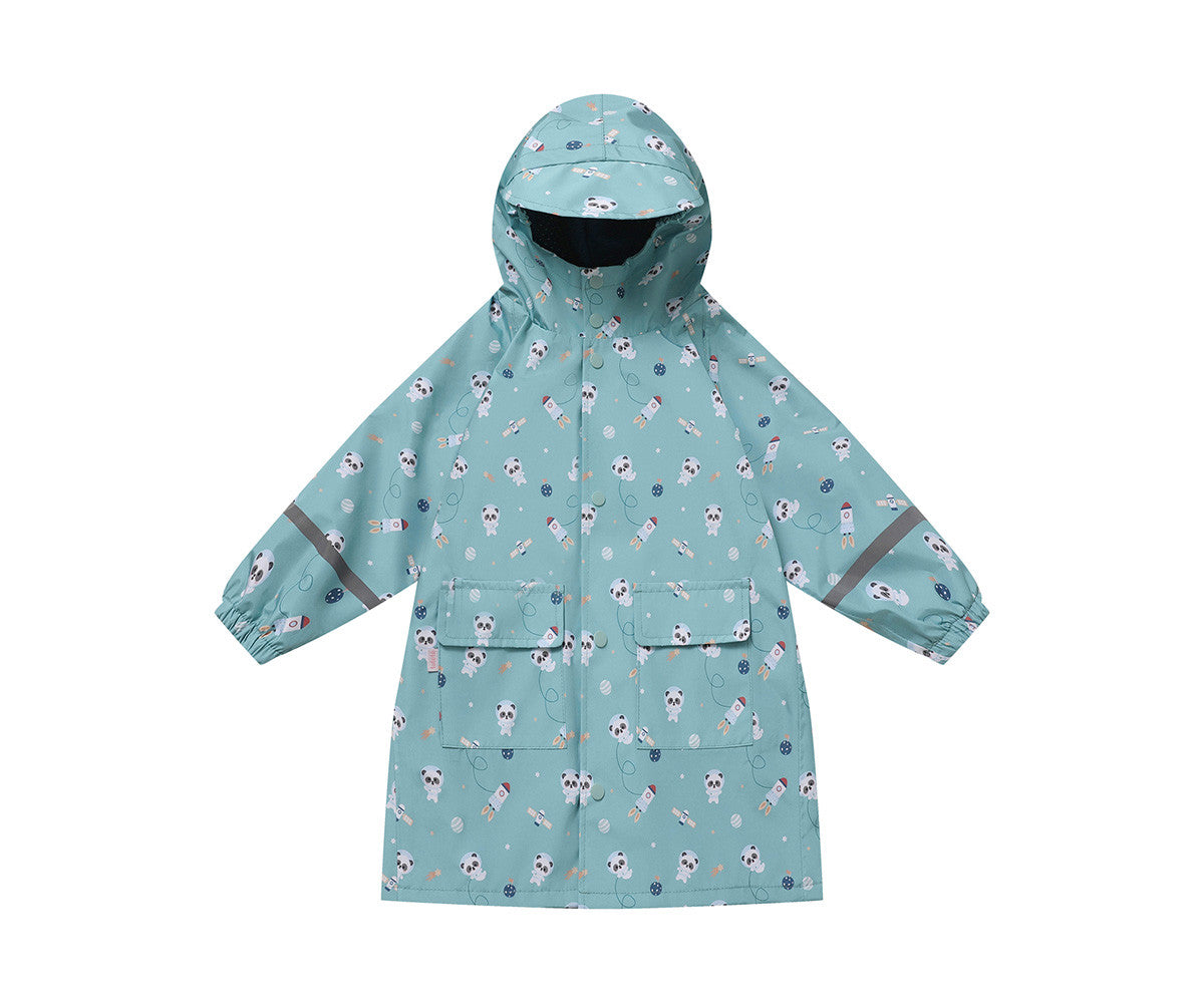 Capa de Chuva Infantil Pandas in Space - Tamanho 4 anos - imagem 1