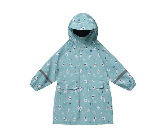 Capa de Chuva Infantil Pandas in Space - Tamanho 4 anos - imagem 1