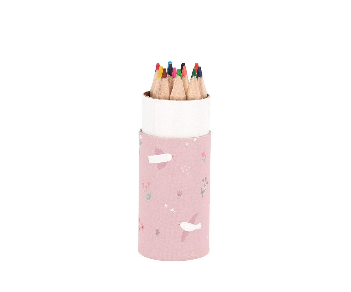 Tubo de 12 Lápis Blossom Birds - imagem 2