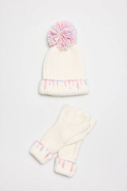 Hat and gloves set