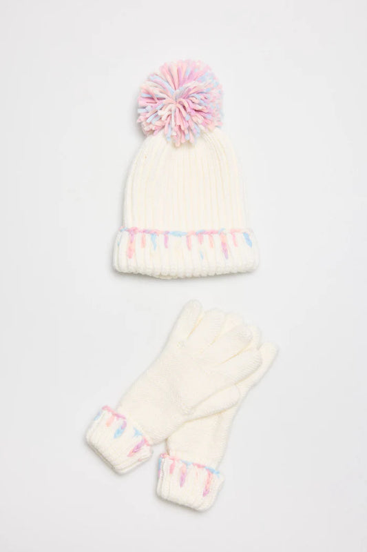 Hat and gloves set