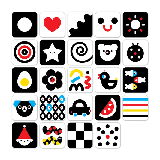 High contrast baby cards 0m+ 3m+