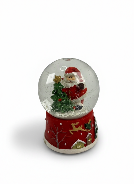 Santa Claus Water Ball with Pine Tree | 7cm
