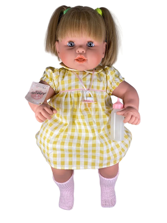 Boneca Laura Loira 65cm. Chorona