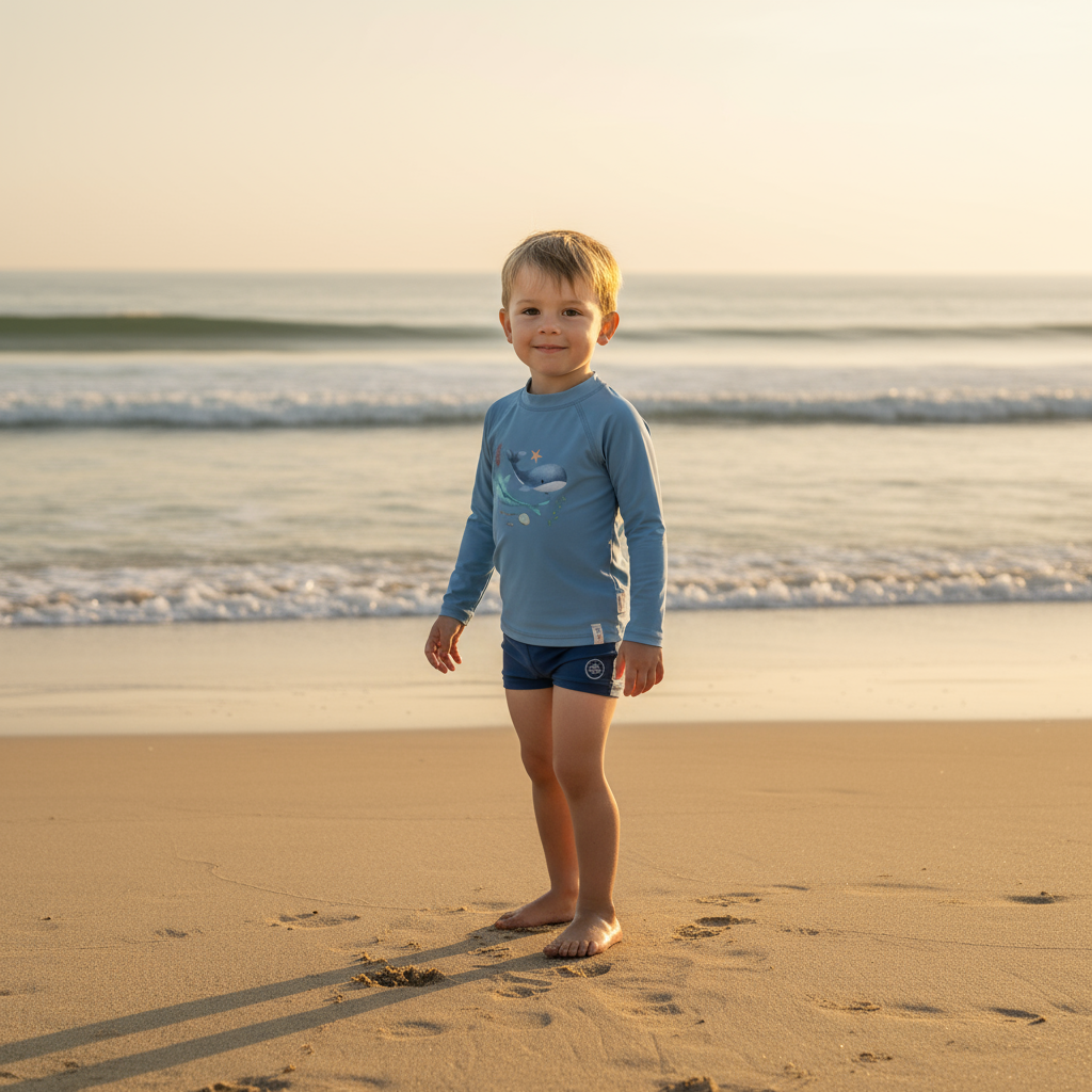 T-shirt de Praia MCP-Ocean blue