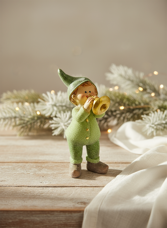 Children's Polyresin w/Trumpet | 12cm