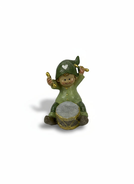 Child in Polyresin w/Drum | 10cm