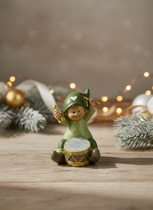 Child in Polyresin w/Drum | 10cm