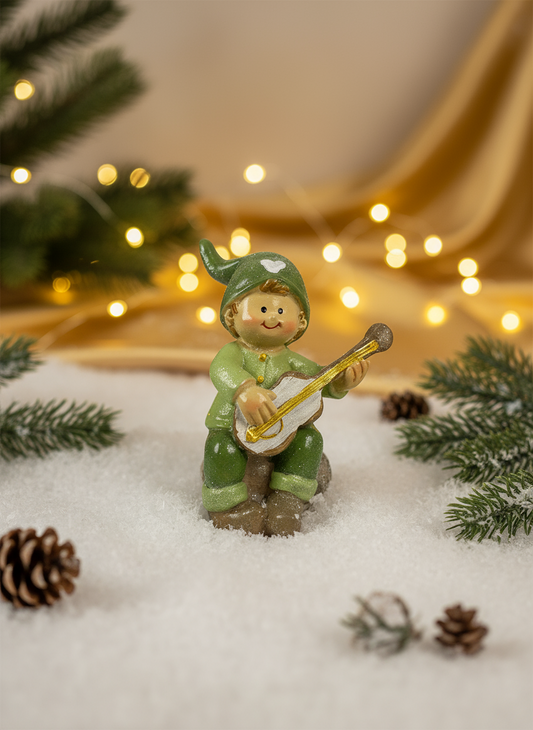 Child in Polyresin w/Guitar | 10cm