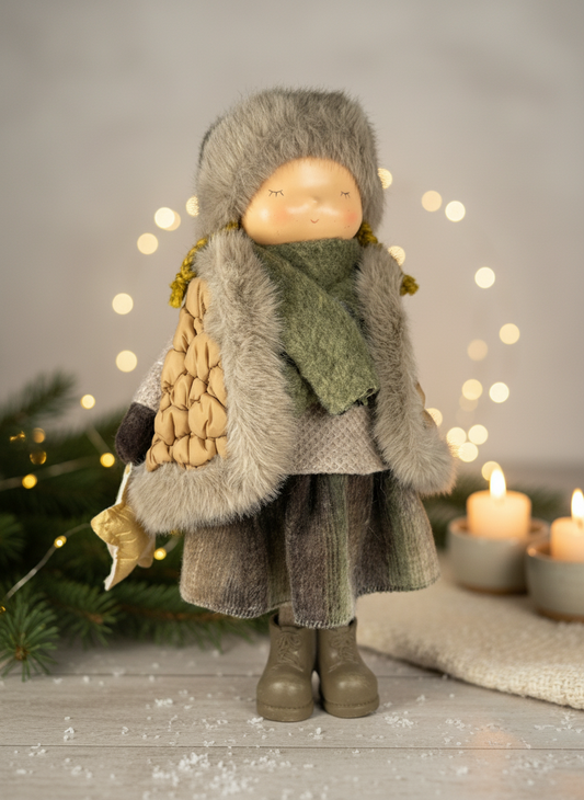 Girl with Star in Polyresin | 40cm