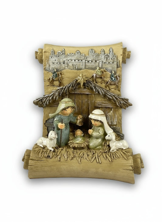 Polyresin Nativity Scene | 17x15cm