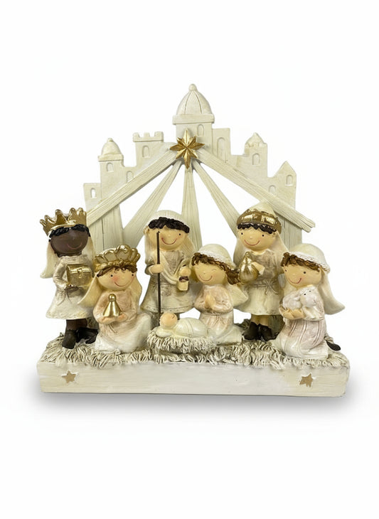 Polyresin Nativity Scene | 19x18cm