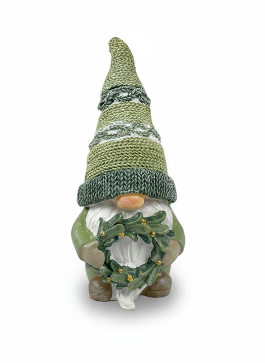 Polyresin Gnome with Flower Crown | 13cm