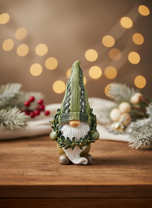 Polyresin Gnome with Crown G | 13cm