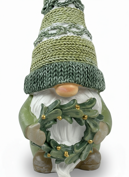 Polyresin Gnome with Flower Crown | 13cm
