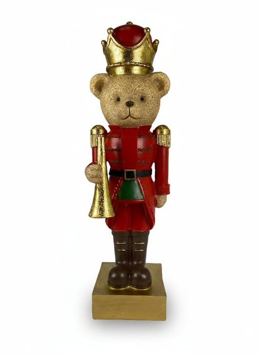 Polyresin Bear w/ Trumpet | 34cm