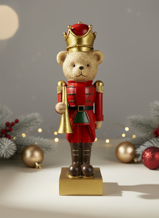 Polyresin Bear w/ Trumpet | 34cm