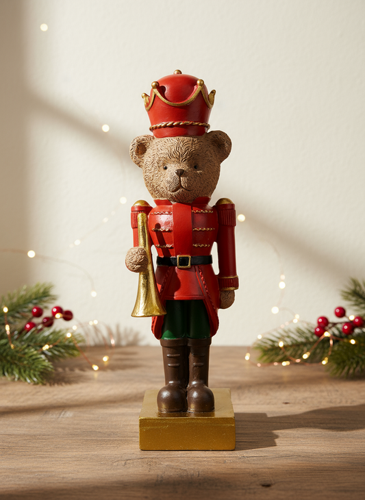 Polyresin Bear w/ Trumpet