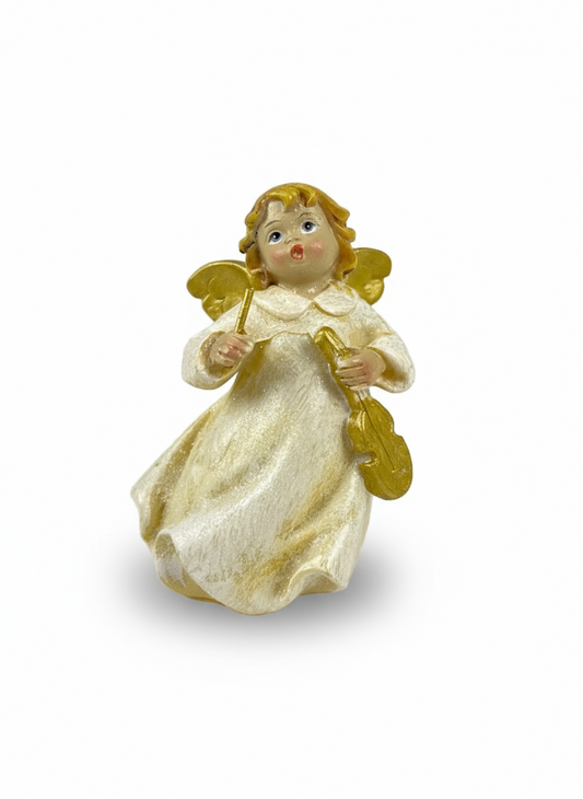 Polyresin Angel w/Violin | 10cm