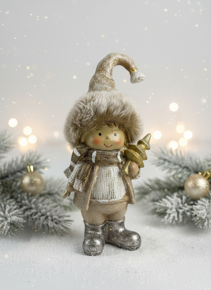 Eskimo Boy in Polyresin | 18cm