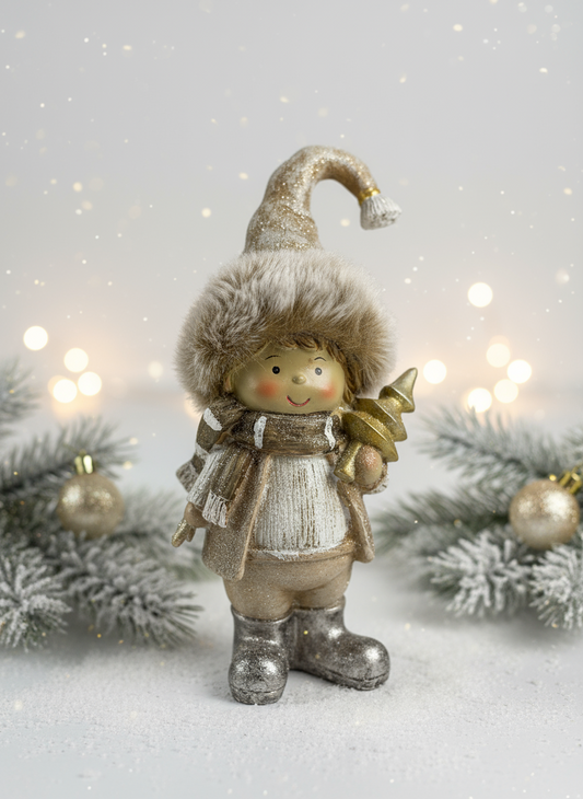 Eskimo Boy in Polyresin | 18cm