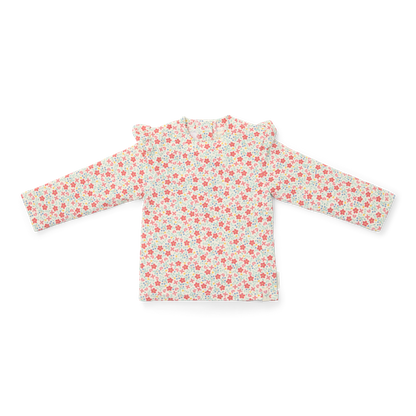 T-shirt de plage MCP – Fleurs ensoleillées multicolores