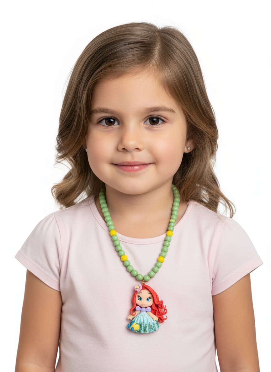 Colar em Biscuit Pequena Sereia