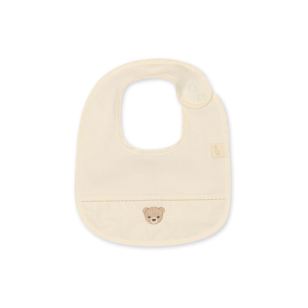 Baby Bib with Beige Bear Mold