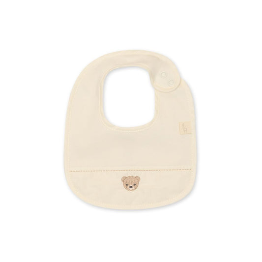 Baby Bib with Beige Bear Mold