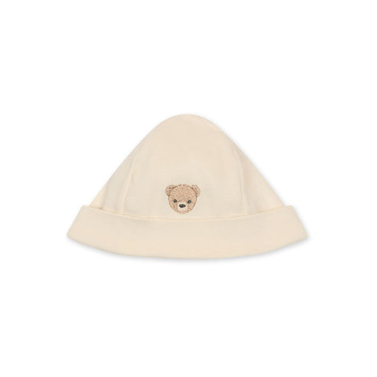 Gorro de Algodão Bebé Bear Bege