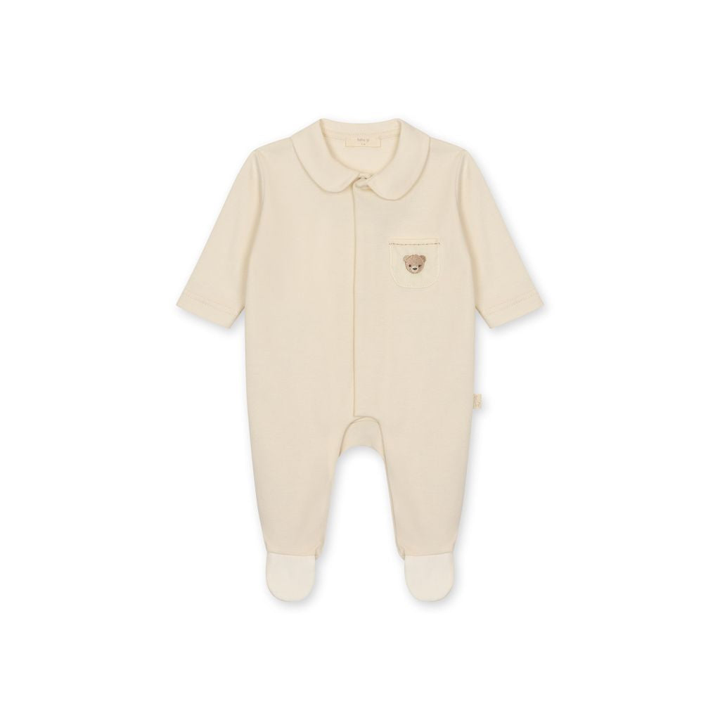 Babygrow de Algodão Bebé Bear Bege