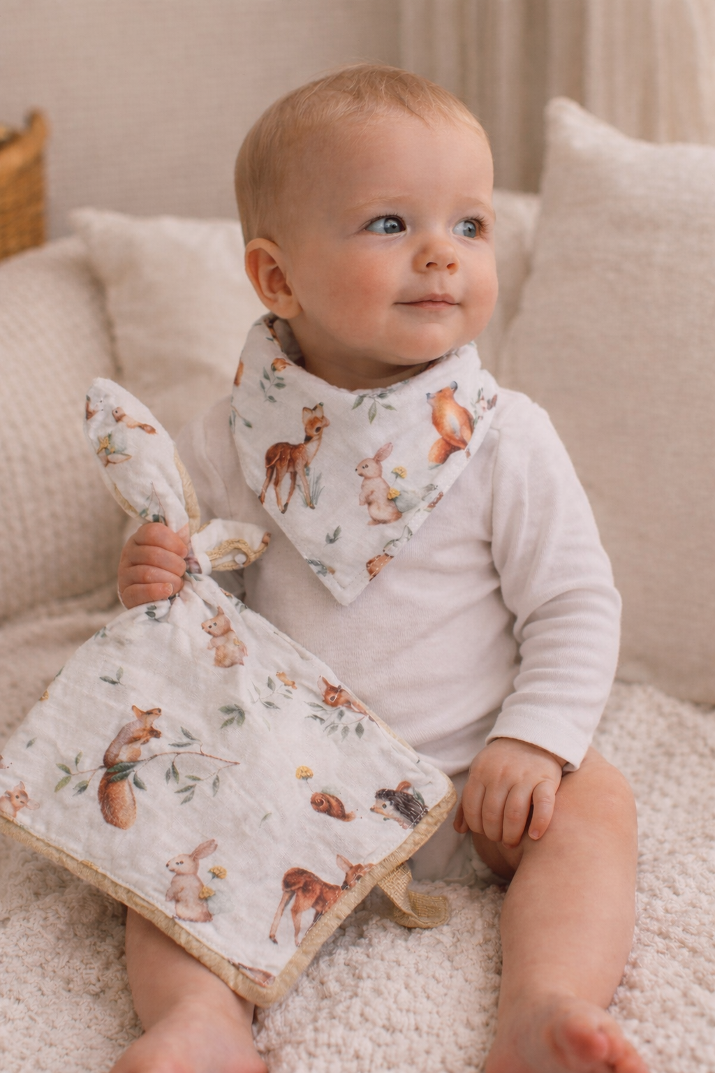 Conjunto Babete, Naninha e Prende Chupetas
