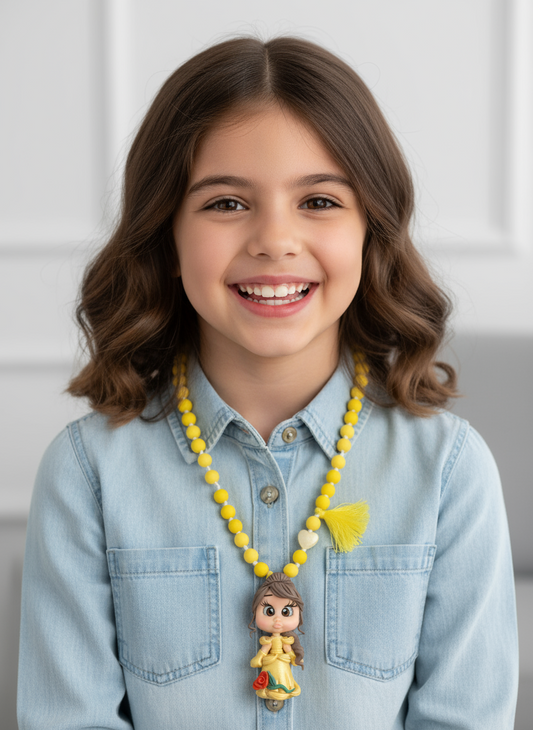 Colar em Biscuit Bela e o Monstro: Bela