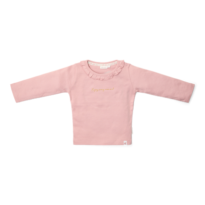 T-shirt de manga comprida Rosa Veludo