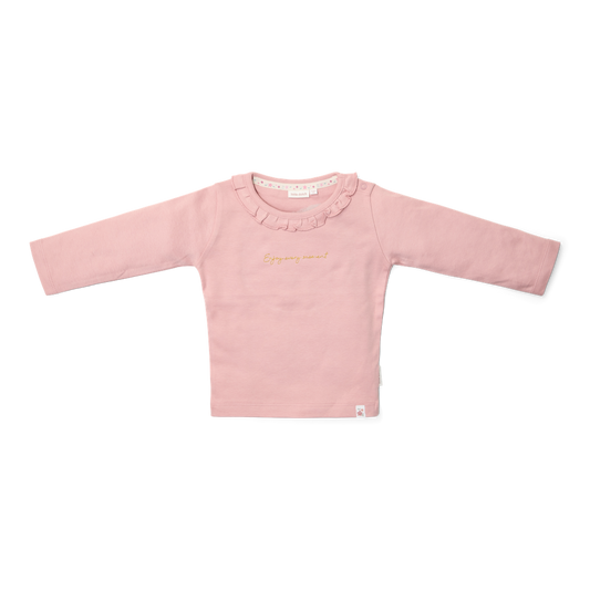 T-shirt de manga comprida Rosa Veludo