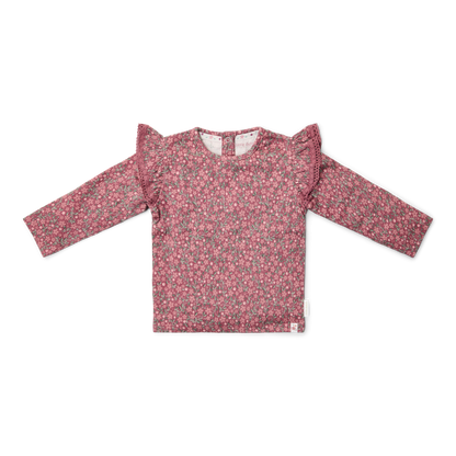 T-shirt de manga comprida Rosa Velho Flor