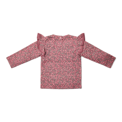 T-shirt de manga comprida Rosa Velho Flor