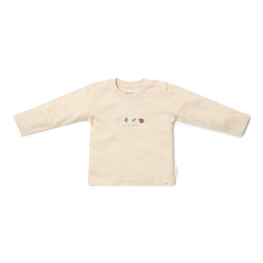 T-shirt de manga comprida Areia Mescla menino