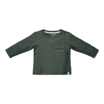 T-shirt de manga comprida Verde Noite