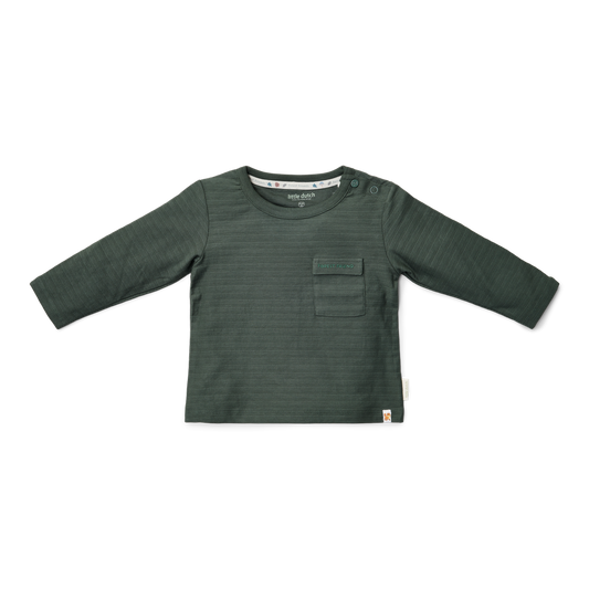 T-shirt de manga comprida Verde Noite