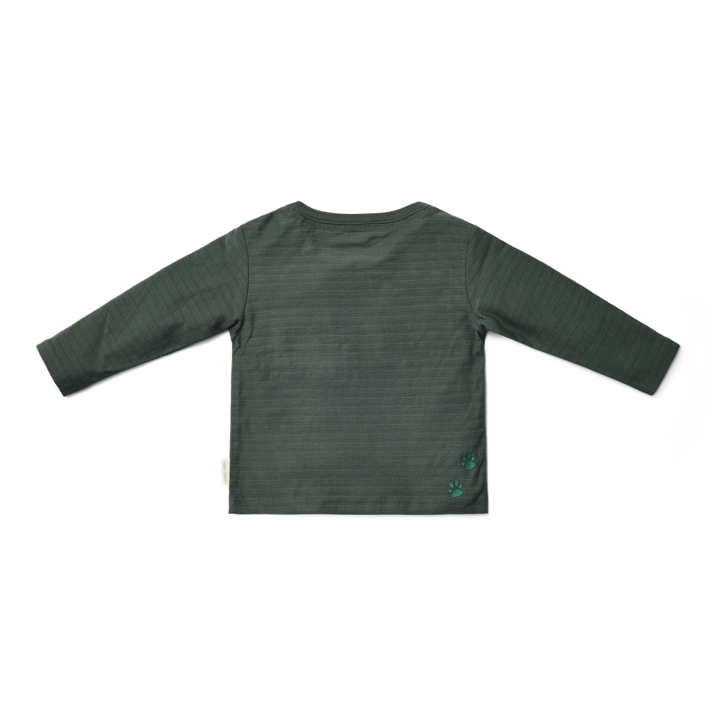 T-shirt de manga comprida Verde Noite