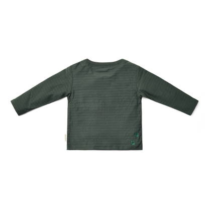 T-shirt de manga comprida Verde Noite