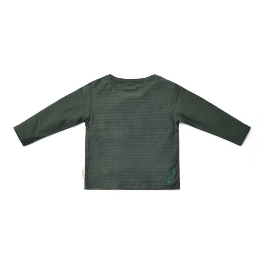 T-shirt de manga comprida Verde Noite
