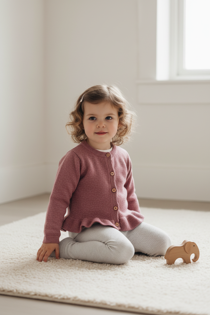 Casaco tricotado Rosa Velho