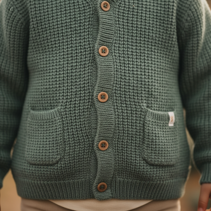 Forest Green Knitted Coat