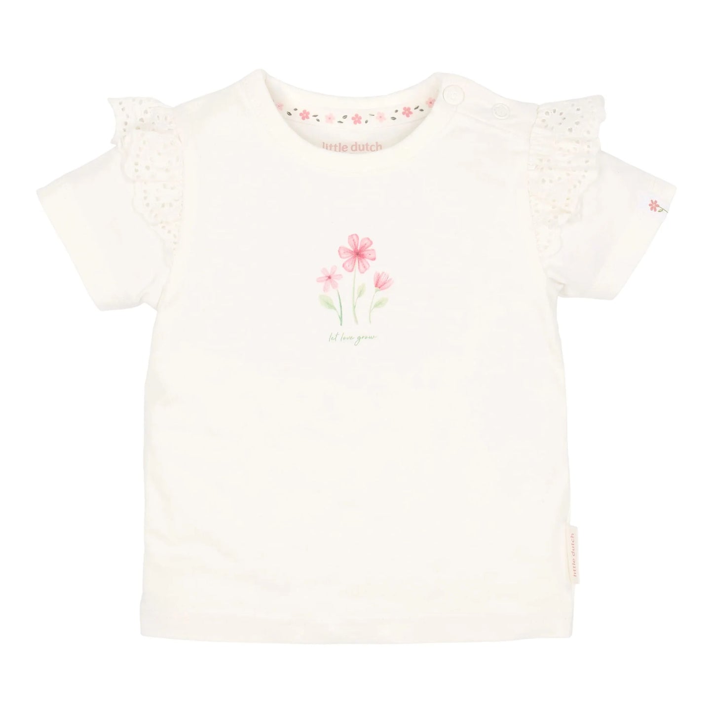 T-shirt Manga Curta White