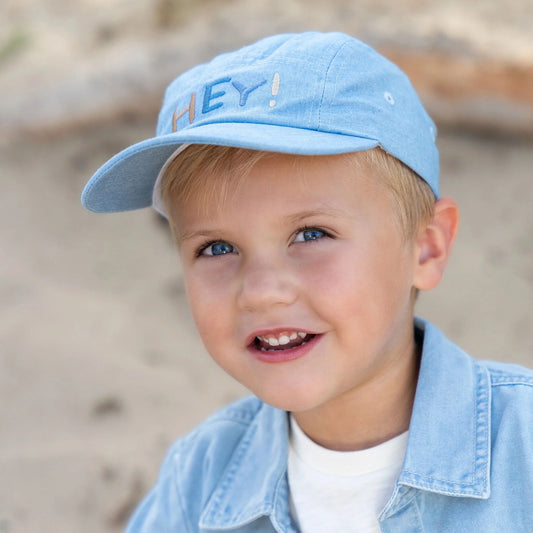 Denim Cap - "HEY"