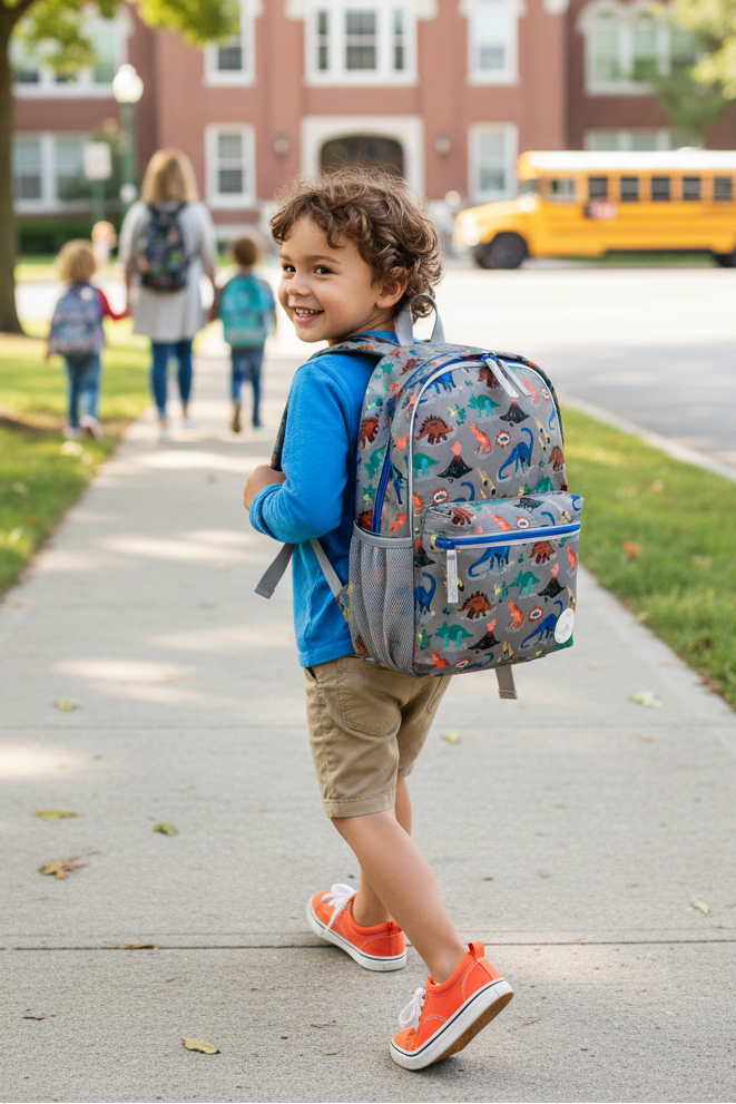 B'LOG Play Me Dino School Backpack 40x30x18 cm